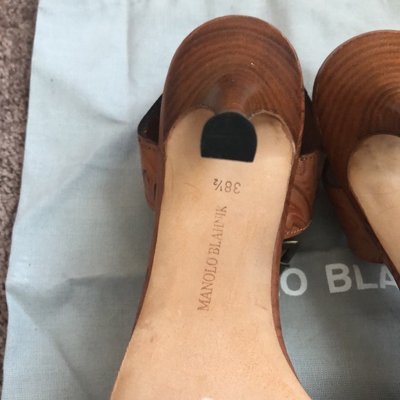 Manolo Blahnik Leather Strappy Sandal 105 Stiletto Heels with Ankle Strap - Picture 13 of 14